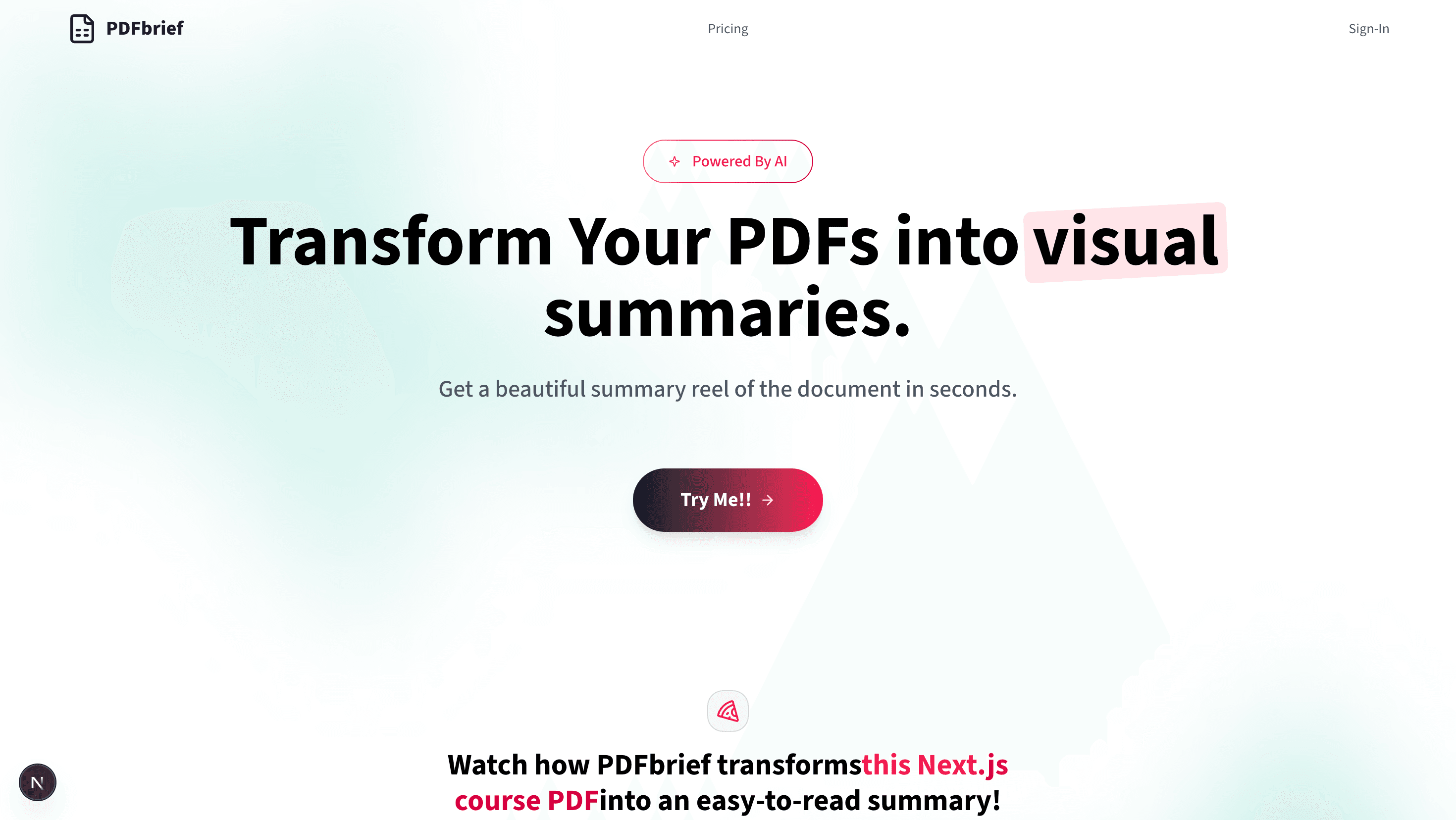 PDFBrief — AI-Powered PDF to Visual Summary App